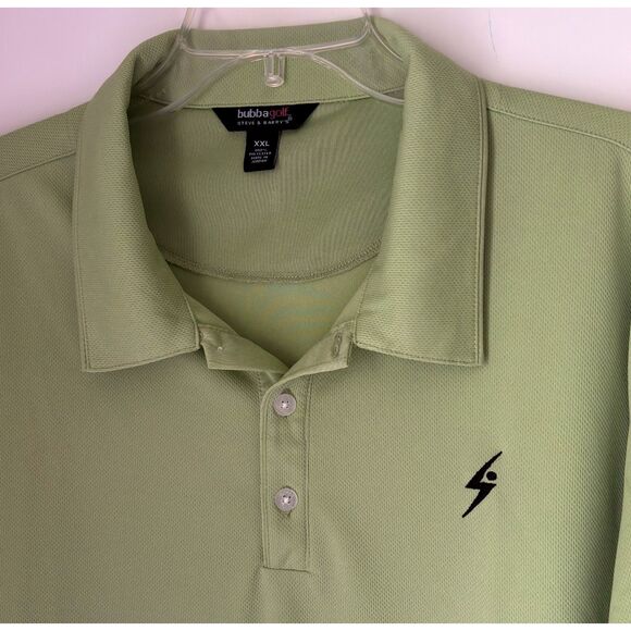 Bubba Golf Steve & Barry's Men's Size XXL Spring Green Polo Golf Shirt Outdoors - Picture 5 of 6